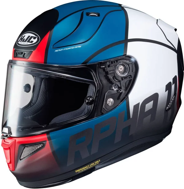 HJC RPHA 11 Quintain Helmet - white-red-blue, Size XL