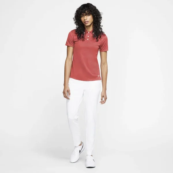 Nike Women's Victory Solid Golf Polo Coral Xs