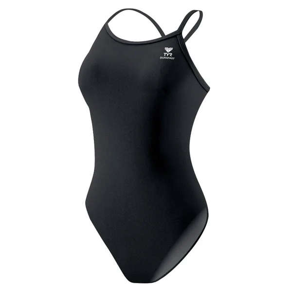 TYR Durafast Solid Diamondfit Swimsuit - Color - Black, Size - 28