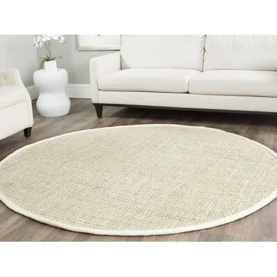 Muriel Handmade Ivory Area Rug Laurel Foundry Modern Farmhouse Rug Size: Round 5&
