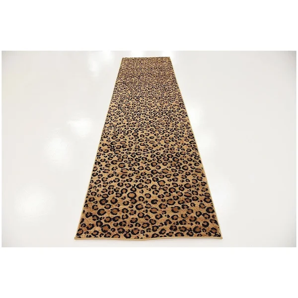 Rugpal Wild Animal inspirations Area Rug Collection 9&x12& in Leopard Color