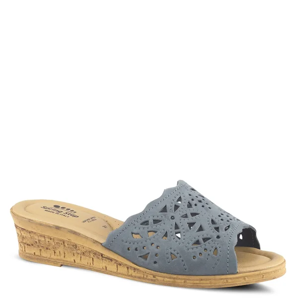 Spring Step Estella Slide Sandals - Size 36 - Blue