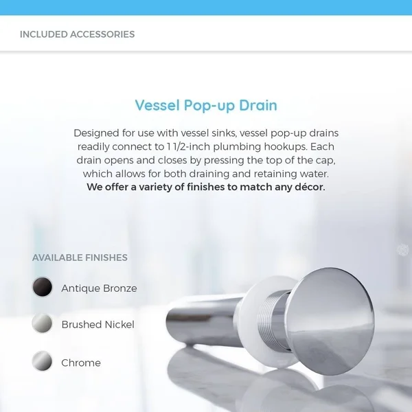 Mr Direct 606-WF-C Chrome Bathroom Waterfall Faucet Ensemble