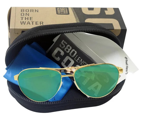 Costa Del Mar Fernandina 580P Sunglasses - Brushed Gold/Green