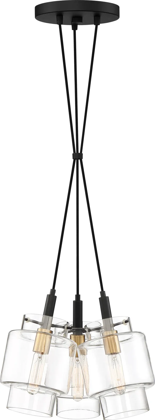 Quoizel 3 Light Naomi Pendant Earth Black