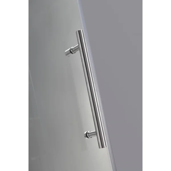 Aston Aquadica 32x22 x 32x22 x 72x22 Completely Frameless Square Hinged Shower Enclosure, Stainless Steel