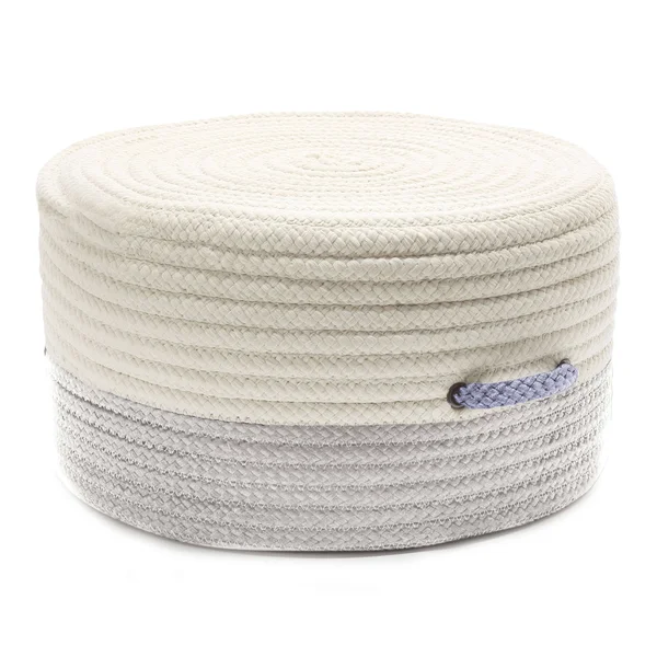 Colonial Mills Color Block Shadow & Amethyst 20x22x20x22x11x22 Pouf