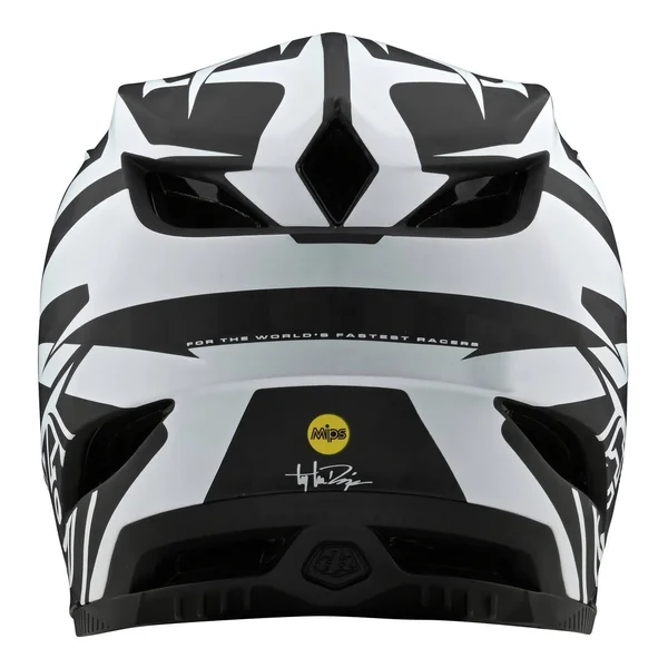 Troy Lee Designs D4 Carbon Slash Helmet - Black-White