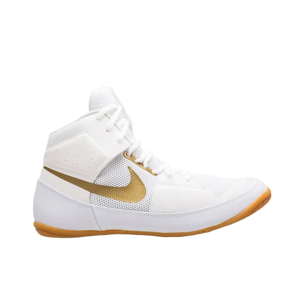 Nike Fury - Mens Wrestling Shoes - White/Gold - Size 13.5