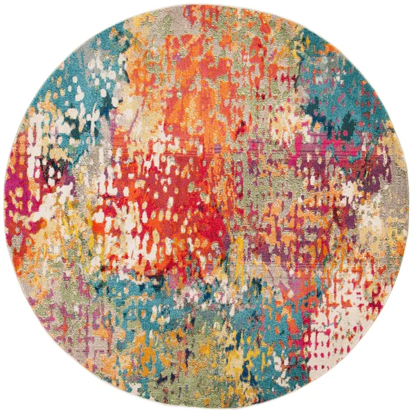 Safavieh Madison Milene Boho Abstract Rug - 2&2x22 x 10& Runner - Ivory/Multi