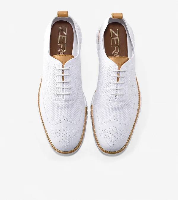 Cole Haan Zerogrand Stitchlite Wingtip Oxford - Men's - White