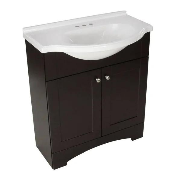 Del Mar 31 in. W x 36 in. H x 19 in. D Bathroom Vanity in Espresso with Cultured