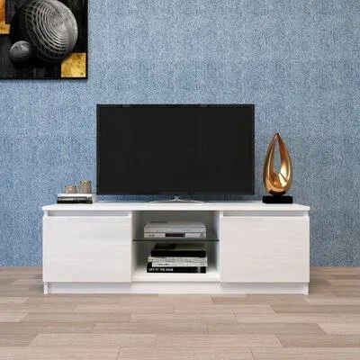 Caralee TV Stand for TVs Up to 55x22 Wrought Studio Color: White