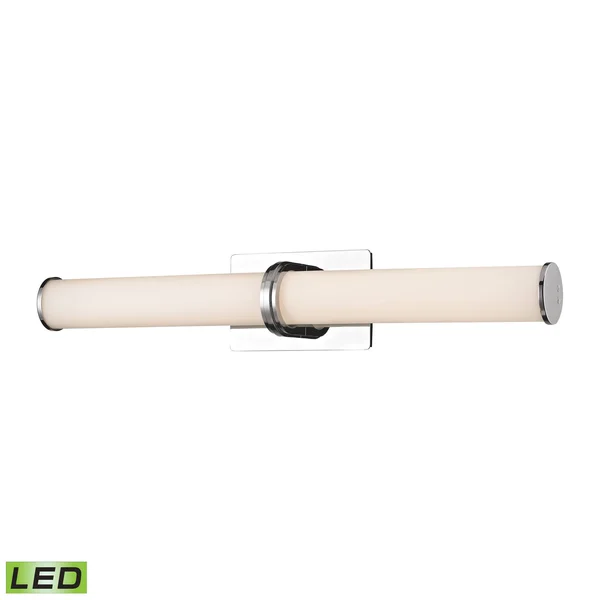 Elk Lighting Wsl1302-10-15 Baton 2 Light LED Wall Sconce and White Opal Glass - Chrome