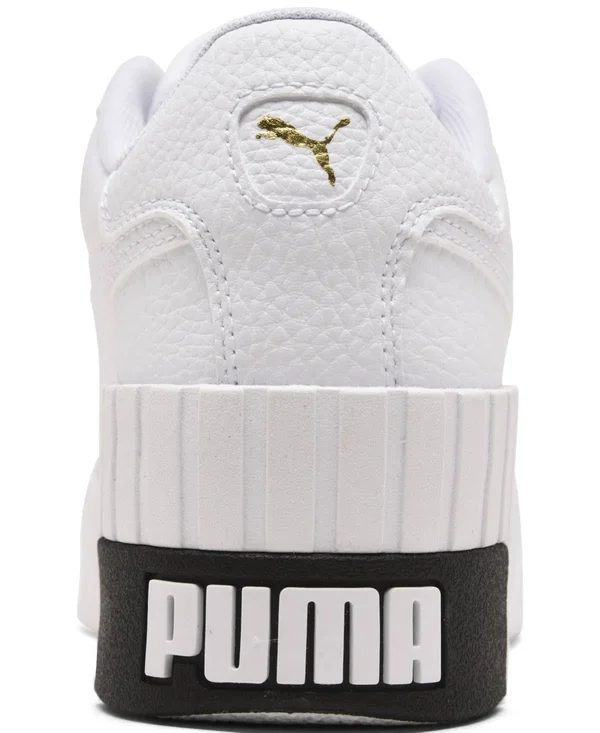 Puma Cali Wedge Women's Sneakers - White/Black, 5.5