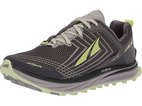 Altra Women's Timp 1.5 Trail Running Shoe, Gray/Lime, 6