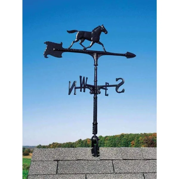 Whitehall 30x22 Horse Accent Weathervane (Black)