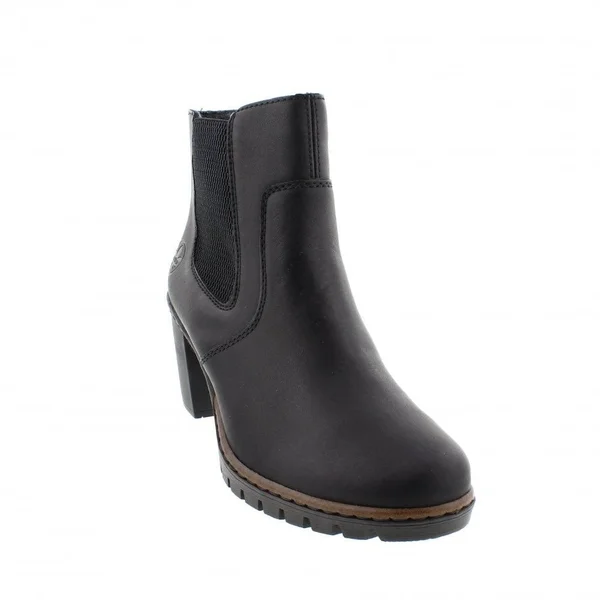 Rieker Y2574-00 Black 38 EU Womens Ankle Boots