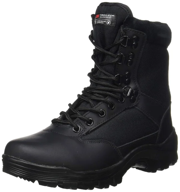 Mil-Tec Tactical Side Zip Boots - Black - US 10