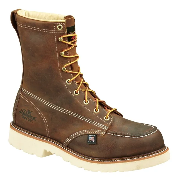 Thorogood 8x22 American Heritage Moc Toe Steel Toe Boots - Men's Brown