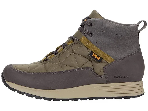 Men's Teva Ember Commute Waterproof Boot 5741551 - 7.5 M, Grey/ Olive