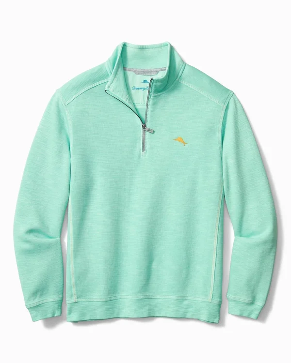 Tommy Bahama Men's Tobago Bay Half-Zip Sweatshirt - Antigua Sky - Size S