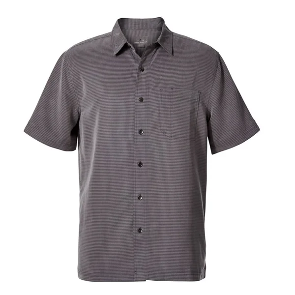 Royal Robbins Mens Desert Pucker Dry Short Sleeve Shirt Asphalt