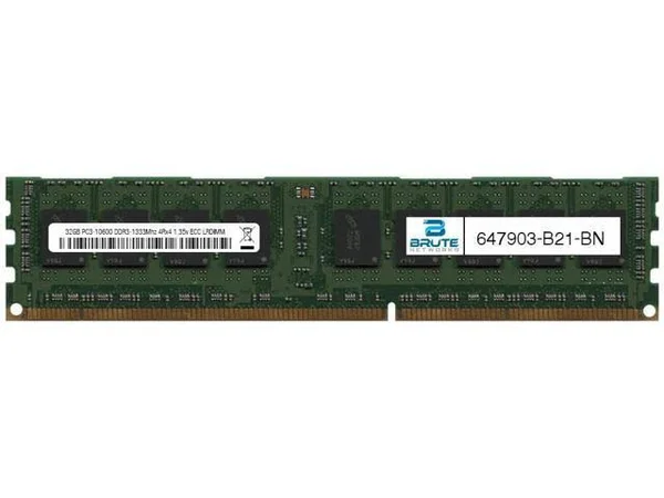 647903-B21 - HP Compatible 32GB PC3-10600 DDR3-1333MHz 4Rx4 1.35V ECC LRDIMM