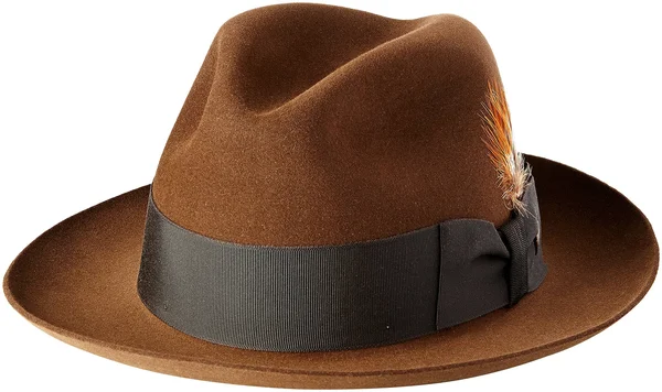 Stetson Temple Fur Felt Fedora Hat: Size: 7 1/2 Mink