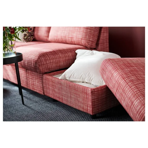 IKEA - FINNALA Sofa, with Open end/Dalstorp Multicolor, Height Including Back cushions: 33 1/2