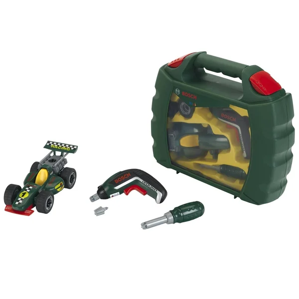 Theo Klein Bosch Mini Grand Prix Case with Ixolino II Toy Set