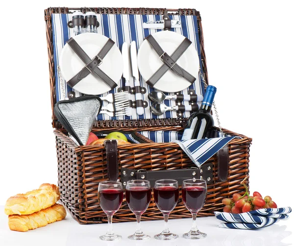 Picnic Basket Set for 4 Person - Insulated Picnic Hamper Set, Picnic Table Set, Picnic Plates, Picnic Supplies, Summer Picni