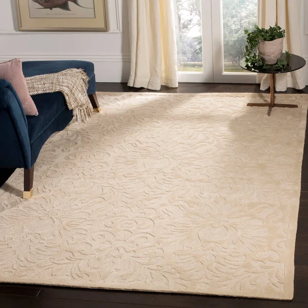 Safavieh 8& x 8& Round Total Performance Brussels Beige Rug