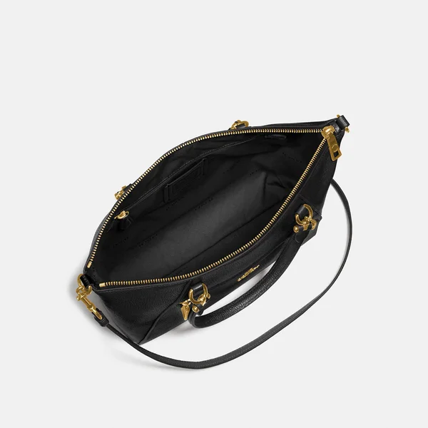 Coach Sunflower/Gunmetal Prairie Pebble Satchel