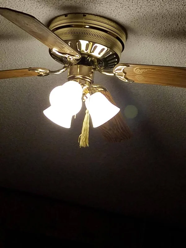 Westinghouse 3-Light LED Cluster Ceiling Fan Light Kit, Polished Brass 7784500