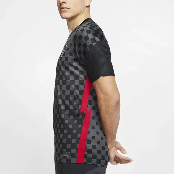 Nike Croatia 2020 Stadium Away Men's Soccer Jersey in Black, Size: Xs, CD0694-060
