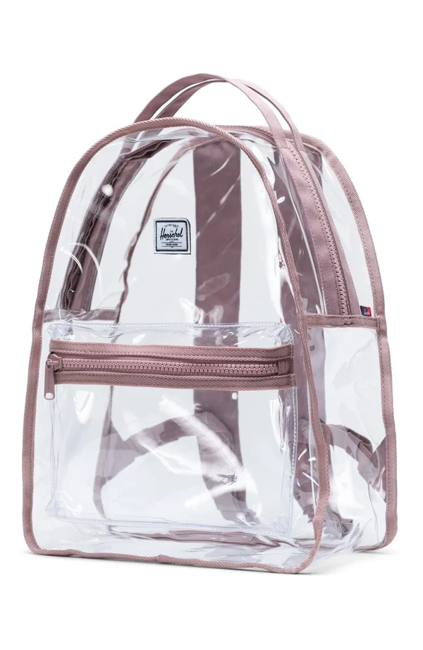 Herschel Supply Co. Nova Clear Mid Volume Backpack Ash Rose/ Clear