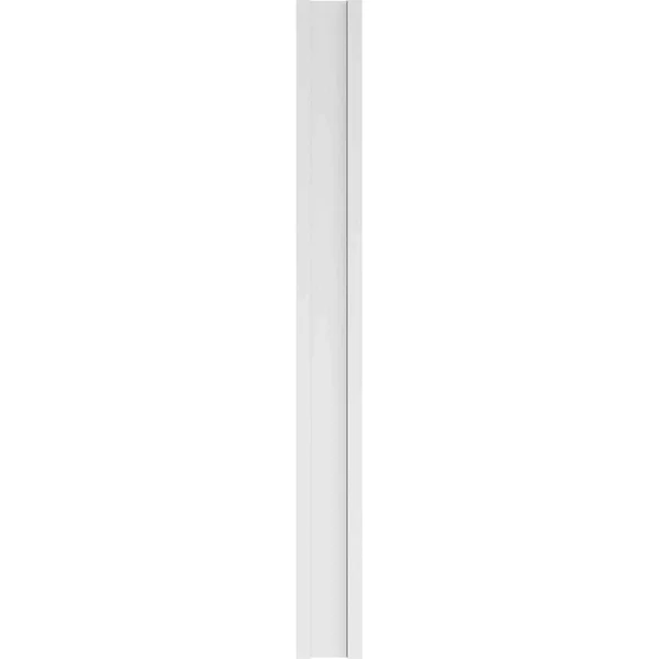Ekena Millwork PILP08X096DFP02-2 8x22W x 96x22H x 2x22P Two Equal Flat Panel PVC Pilaster w/Decorative Capital & Base (Pair)