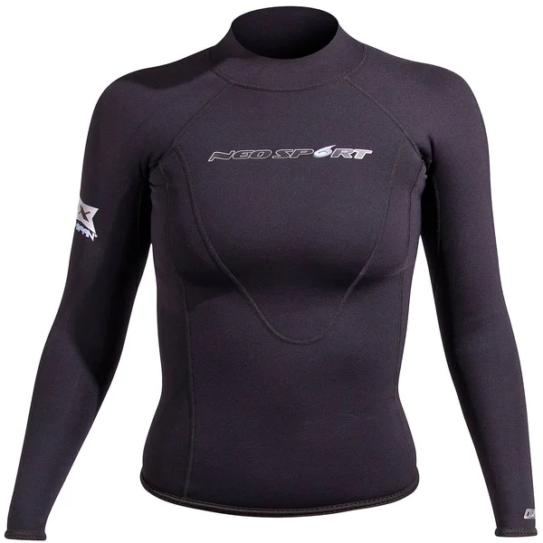 NeoSport Women's Xspan 1.5mm Long Sleeve Top Black 10