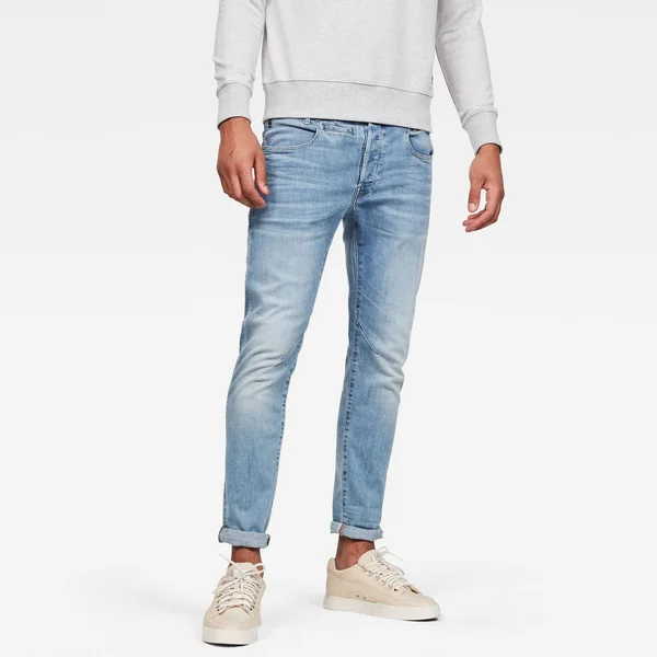 G-Star Raw D-Staq Light Indigo Aged Slim Leg Jean