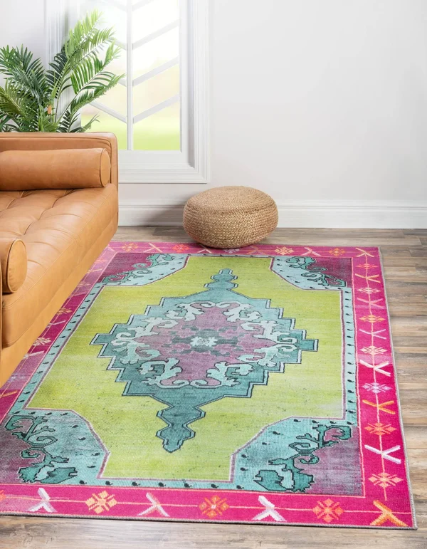 Timeless 3x5 Green Green Area Rug