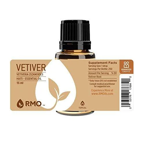 Rocky Mountain Oils - Vetiver -15ml 100% Pure & Natural Essential Oils