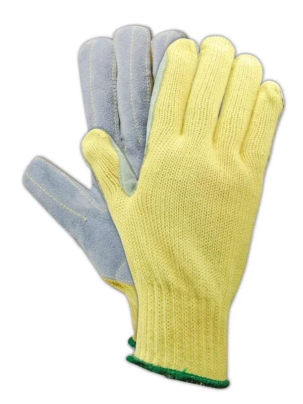 Magid CutMaster Leather Palm Knit Glove Made w/ Dupont Kevlar 1000 (Shrink-Wrapped for Vending Use)