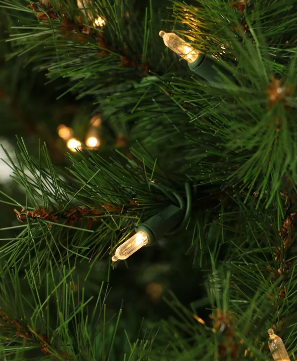 Christmas Time 7.5-ft. Pennsylvania Pine Artificial Christmas Tree with Clear Smart String Lighting