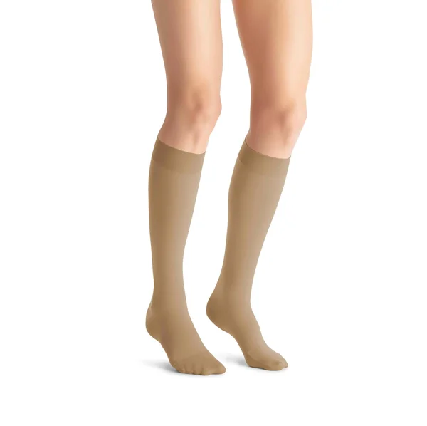 Jobst Opaque Medical Leg Wear - Knee High, Small, Silky Beige