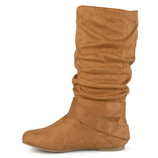 Journee Collection Women's Shelley-6 Wide-Calf Boot, Color: Brown, Size: 9.5