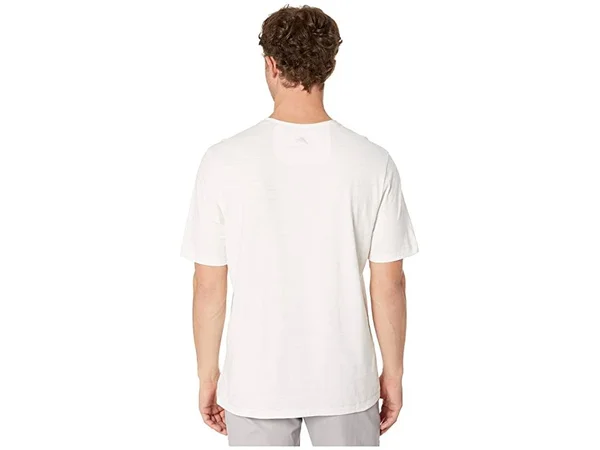 Tommy Bahama Wave Tropic V-Neck Tee (Vintage White) Men's Clothing