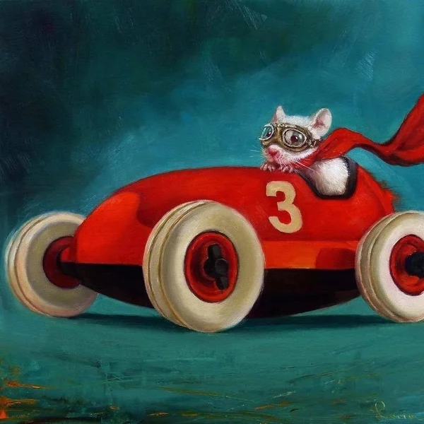 Easy Art Prints Lucia Heffernan's 'Speed Racer' Premium Canvas Art (36 x 36)