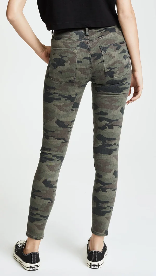 Hudson Barbara High Rise Skinny Jeans Deployed Camo 26