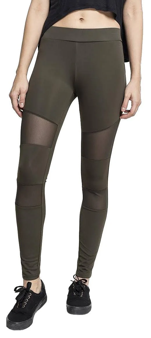 Urban Classics - Tech Mesh DarkOlive - Leggings